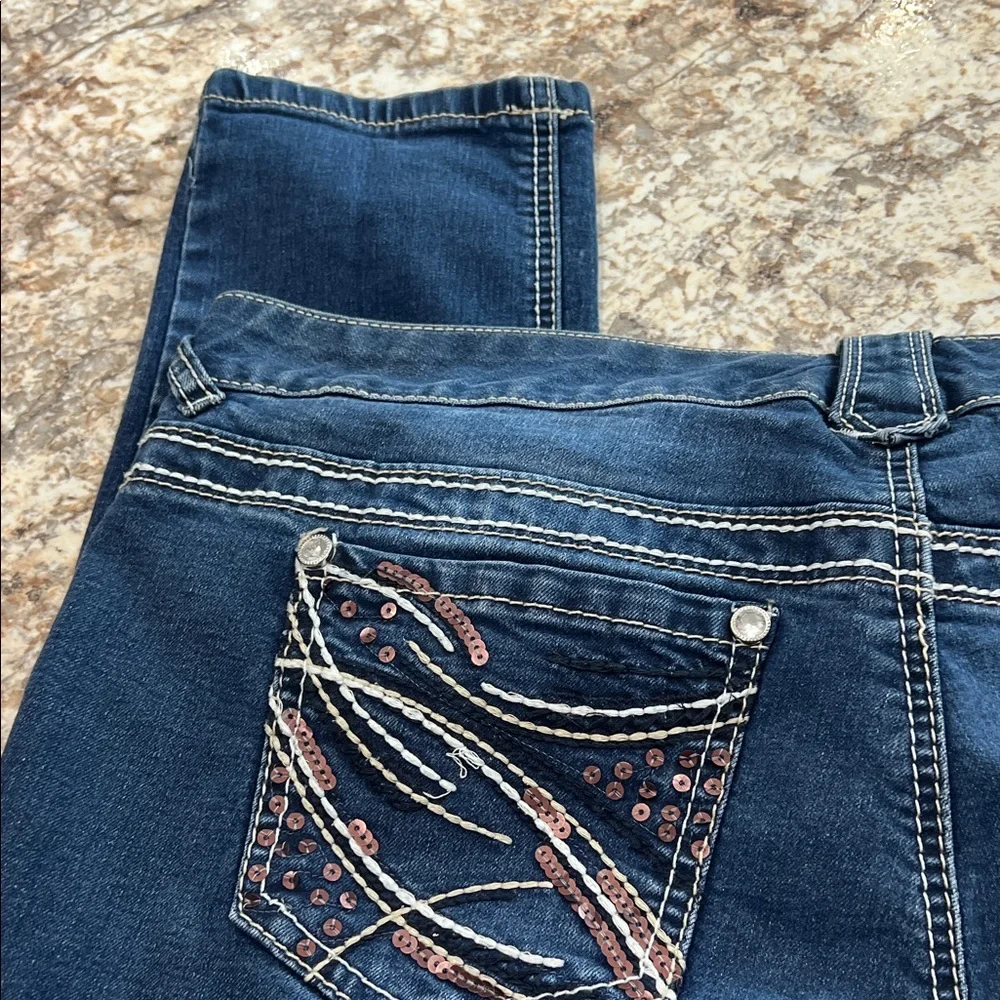 Maurices Women's Skinny Jeans in Dark Blue - Picture 3 of 8